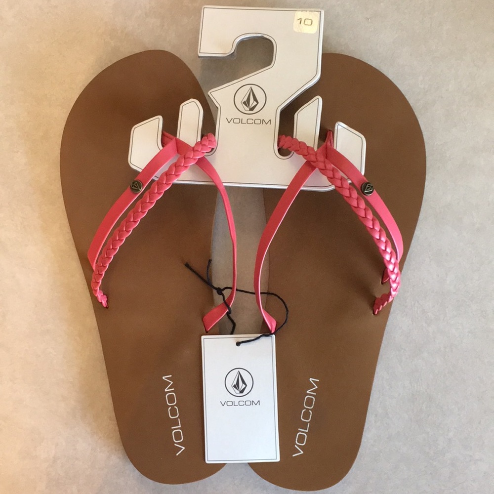 Volcom flip flops